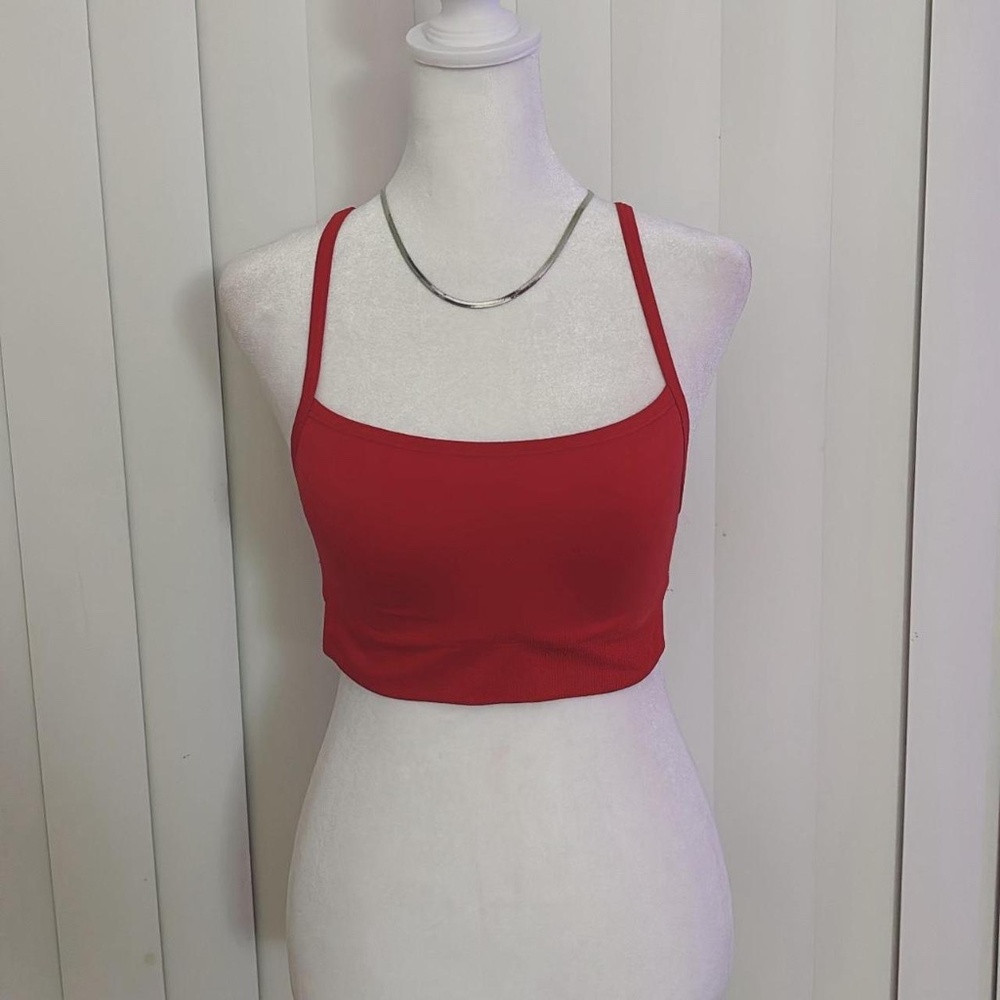Red Victoria's Secret PINK sports bra